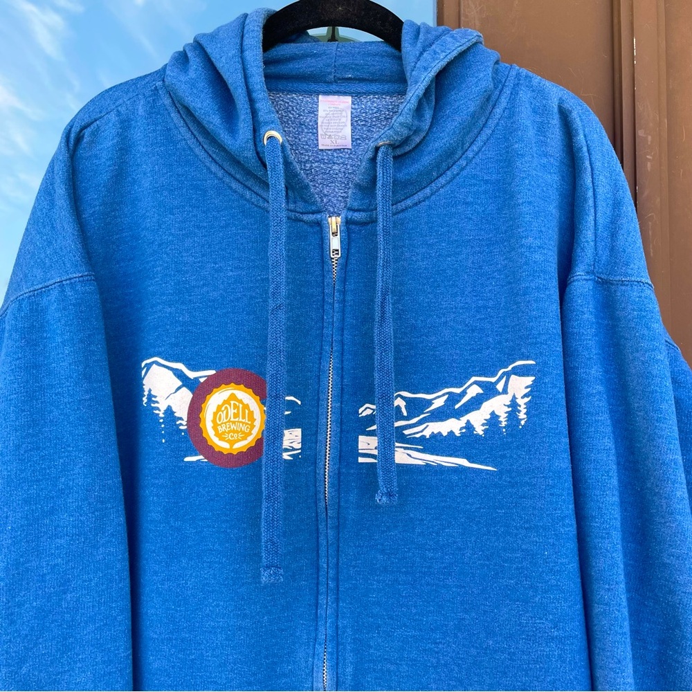Odell Brewing Co. Full-Zip Hooded Sweatshirt XL